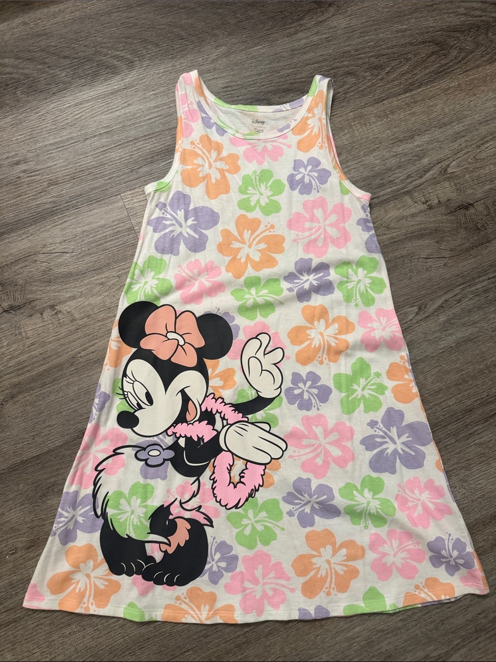 Disney Minnie Mouse Floral Tank Dress - Pink, Green, Orange, Lavender, Black